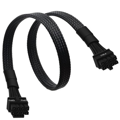 YEZriler CPU 8 Pin to CPU 8 Pin (4+4 قابل للفصل) كابل محول طاقة اللوحة الأم EPS-12V ذكر لإمدادات الطاقة المعيارية EVGA 33 بوصة (84 سم) in Kuwait