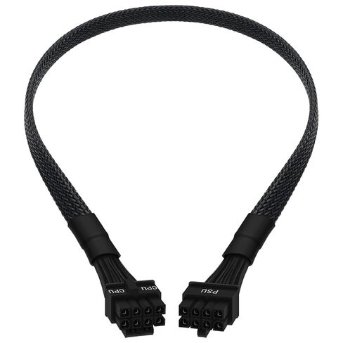 YEZriler CPU 8 Pin to CPU 8 Pin (4+4 قابل للفصل) كابل محول طاقة اللوحة الأم EPS-12V ذكر لإمدادات الطاقة المعيارية EVGA 33 بوصة (84 سم) in Saudi Arabia