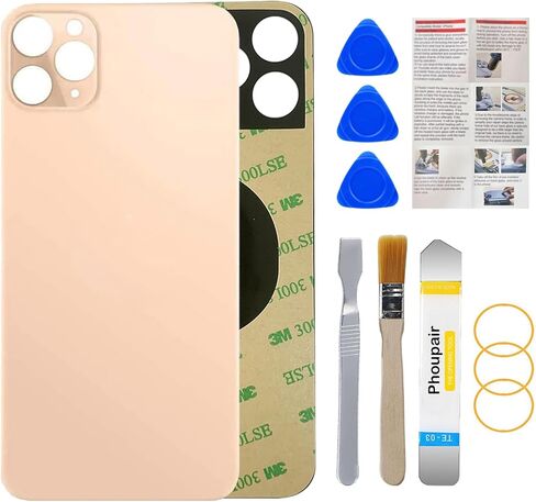 استبدال الزجاج الخلفي الخلفي من Phoupair OEM لهاتف iPhone 11 Pro Max 6.5 بوصة مع مجموعة أدوات إصلاح احترافية (أخضر منتصف الليل) in Kuwait