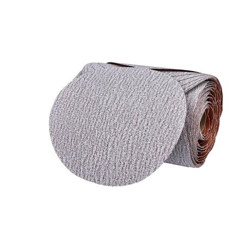 Norton A275 No-Fil Adalox Paper Abrasive Disc, Fiber Backing, Pressure-Sensitive Adhesive, Aluminium Oxide, 6" Diameter, Grit 120 (Roll of 100) in Saudi Arabia