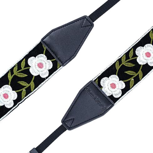 CLOUDMUSIC Camera Strap Jacquard Weave Neck Strap For Girls Men Women Floral (Style 25) in Saudi Arabia