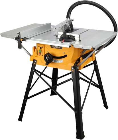 Hoteche 10-Inch Table Saw 15-Amp Benchtop Jobsite Saw Powerful and Precise Woodworking Tool with Extension Tables and Stand in Saudi Arabia