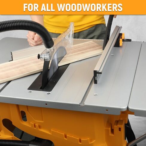 Hoteche 10-Inch Table Saw 15-Amp Benchtop Jobsite Saw Powerful and Precise Woodworking Tool with Extension Tables and Stand in Saudi Arabia