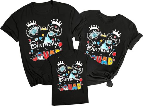Birthday Family Matching Shirts Magical Birthday Shirt Family Matching Outfits Mom and Mini Cute Summer Trip Tops in Saudi Arabia