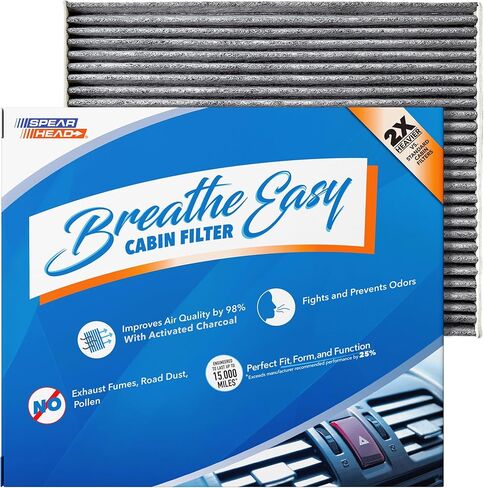 Spearhead Odor Defense Breathe Easy Cabin Filter, Fits Like OEM, Up to 25% Longer Lasting w/Activated Carbon (BE-775) in Saudi Arabia