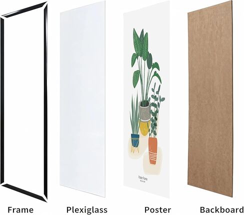 Picture Frame – Black Flat Profile Wall Photo Frame (18X24) in Saudi Arabia