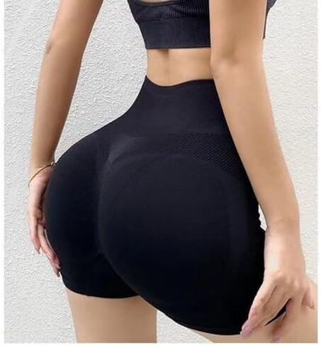 Women's High Waisted Yoga Shorts - Stretchy Seamless Peach Butt Quick-Dry Fitness Leggings in Saudi Arabia