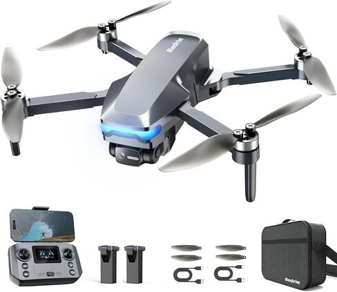 GPS Drones with Camera for Adults 4K, Under 249g, 45 Mins Flight, Brushless Motor, Light, Auto Follow, Tap Fly & Circle Fly, One Key Start, Foldable Drone for Adults Beginners in Saudi Arabia