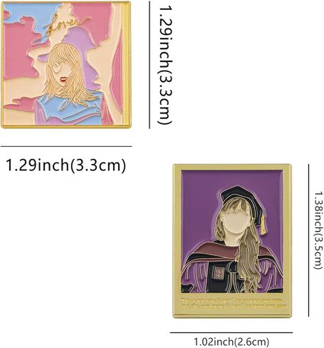 8pcs Music Enamel Pin Set, Novely Funny BBF Pins with Guitar, Disco Ball, Cassette Tape in Kuwait