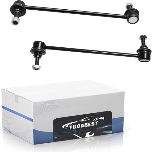TUCAREST مثبت أمامي Sway Bar Link 2 قطعة K750098 متوافق مع 09-14 Ni-ssan Cube، 07-19 Versa، 15-19 Micra، 14-19 Versa Note [# 54618-JX00A 54618-9U00A] in Kuwait