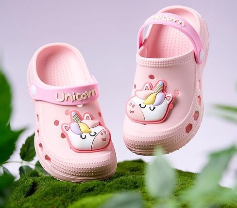 Toddler Boys Girls EVA Clogs with Adjustable Heel Strap and Cute Cartoon Design, Lightweight and Comfortable Breathable Sandals for Indoor and Outdoor Use in Saudi Arabia
