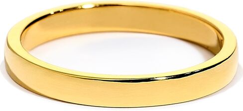 STORYJEWELLERY 2 مم 3 مم 4 مم خواتم قابلة للتكديس للنساء، عصابات الزفاف للنساء، خواتم فرقة السيجار مطلية بالذهب، حلقة الإبهام، هدايا لها in Saudi Arabia