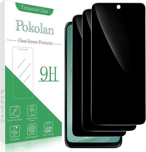 Pokolan Screen Protector For Motorola Moto G Power 2022 [3-Pack] Tempered Glass, 9H Hardness, Bubble-Free, Easy to Install in Saudi Arabia
