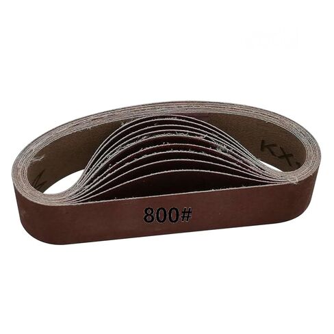 Eatbuy 1.2 x 13 Inch Sanding Belts, 80/240/800 Grit Abrasive Sanding Belts, Belt Sander Sandpaper, Aluminum Oxide Sanding Belts, Sanding Polishing Tools for Sander, 30 Pack in Kuwait