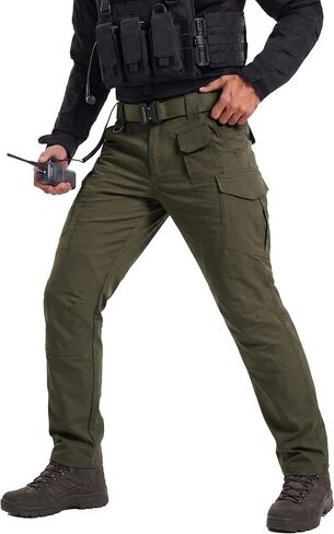Men's Work Pants Cargo Tactical Construction Pants Ripstop Waterproof Outdoor Hiking with Pockets in Saudi Arabia