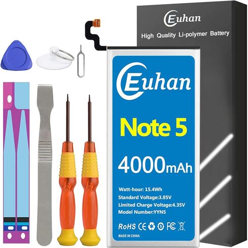 بطارية Galaxy S6 Edge، [محدثة] بطارية بديلة Euhan 3500mAh Li-Polymer EB-BG925ABE لهاتف Samsung Galaxy S6 Edge SM-G925 G925V G925T G925A G925P G925F مع مجموعة أدوات إصلاح [خدمة لمدة 24 شهرًا] in Kuwait