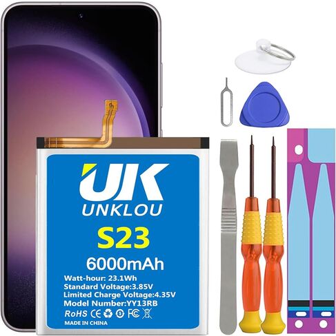 Galaxy S6 Edge Battery, [Upgraded] Euhan 3500mAh Li-Polymer EB-BG925ABE Replacement Battery for Samsung Galaxy S6 Edge SM-G925 G925V G925T G925A G925P G925F with Repair Tools Kit [24 Month Service] in Kuwait