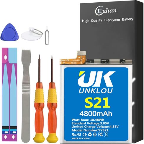 Galaxy S6 Edge Battery, [Upgraded] Euhan 3500mAh Li-Polymer EB-BG925ABE Replacement Battery for Samsung Galaxy S6 Edge SM-G925 G925V G925T G925A G925P G925F with Repair Tools Kit [24 Month Service] in Kuwait