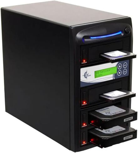 EZ Dupe 1 to 3 SATA Hard Drive / SSD Duplicator & Sanitizer - HD Leopardo 3.5" & 2.5" HDD Cloner & DOD Data Eraser 18GB/Min in Kuwait