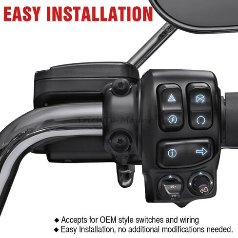 طقم مبيت تبديل المقود مناسب لـ 2014-في وقت لاحق Harley Touring Electra Glide Road Glide Street Glide Road King Tri Glide Freewheeler (كروم) in Kuwait