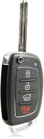 2X Key Fob Remote Keyless Entry 4-Button Flip Replacement for 2015 2017 Hyundai Sonata (TQ8-RKE-4F16, 95430-C1010) in Saudi Arabia