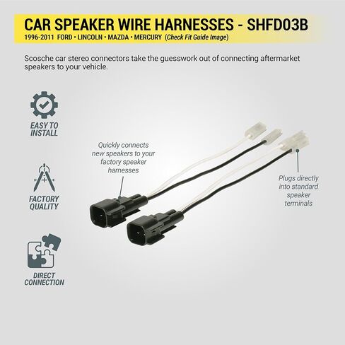 Scosche Speaker Harness for 1999-Up Ford Truck in Saudi Arabia