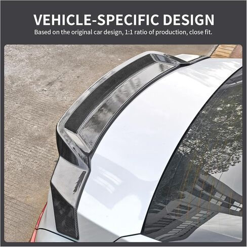 جناح سبويلر خلفي لسيارة Toyota Camry 9th Gen 2024 2025 2026 (R Style) LE XLE SE XSE، جناح سبويلر خلفي، ملحقات خارجية، قطعة واحدة (أسود لامع) in Kuwait