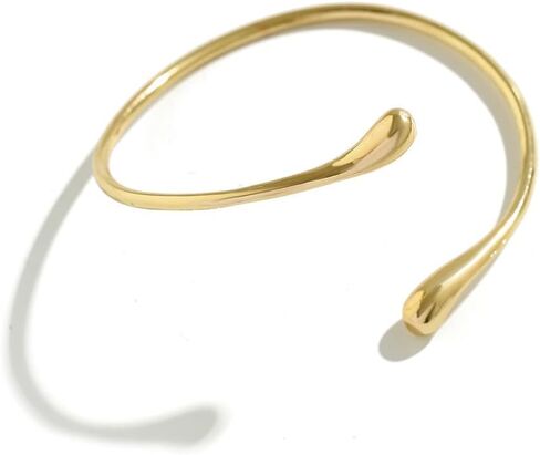 Gold Arm Cuff for Women Adjustable Upper Arm Cuff Bracelet Minimalist Open Cuffs Bracelet Armlet Arm Cuff Jewelry in Saudi Arabia