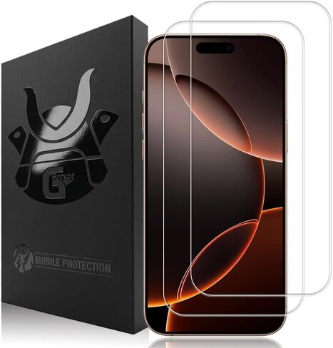 G-Armor 2 Pack Screen Protector for iPhone 8 Plus, 7 Plus, 6s Plus and 6 Plus - Tempered Glass Screen Saver, Phone Case Friendly, Lifetime Replacement, Protective Screen Cover for 5.5 Inch iPhones in Kuwait