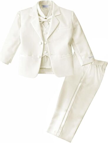 Spring Notion Baby Boys' Ivory Classic Fit Tuxedo Set, No Tail in Saudi Arabia