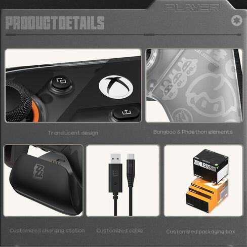 وحدة تحكم الألعاب اللاسلكية GameSir G7 Pro - مرخصة رسميًا لأجهزة Xbox Series X|S وXbox One وWindows PC وAndroid وعصا التحكم TMR ومعدل الاقتراع 1000 هرتز وقاعدة الشحن - إصدار Zenless Zone Zero in Kuwait