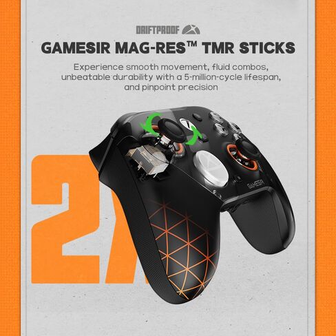 وحدة تحكم الألعاب اللاسلكية GameSir G7 Pro - مرخصة رسميًا لأجهزة Xbox Series X|S وXbox One وWindows PC وAndroid وعصا التحكم TMR ومعدل الاقتراع 1000 هرتز وقاعدة الشحن - إصدار Zenless Zone Zero in Kuwait