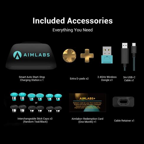 وحدة تحكم لاسلكية GameSir G7 Pro 8K للكمبيوتر الشخصي، إصدار Aimlabs - معدل اقتراع 8000 هرتز سلكي و2.4 جيجا، عصا تحكم TMR مضادة للالتصاق، مشغلات تناظرية لتأثير Hall، لوحة ألعاب للرياضات الإلكترونية لأجهزة الكمبيوتر التي تعمل بنظام Windows مع صوت 3.5 مم in Kuwait