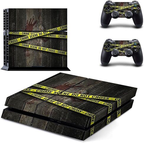 ملصق CALANDIS™ لمسرح الجريمة لا يتقاطع مع الجلد لمجموعة ملصقات وحدة التحكم PS4 | ملصقات وملصقات للواجهات | ملحقات ألعاب الفيديو in Kuwait