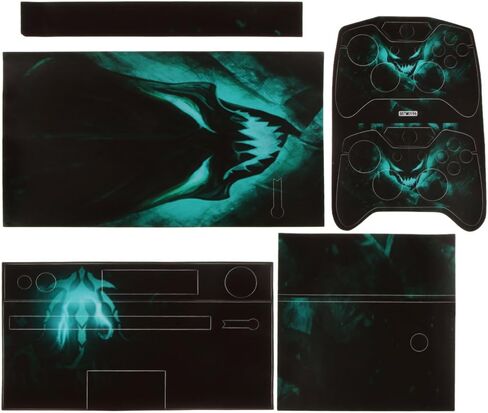 غطاء ملصق جلدي أسود من CALANDIS™ لوحدات تحكم Xbox One Kinect 2 | ملصقات وملصقات للواجهات | ملحقات ألعاب الفيديو in Kuwait