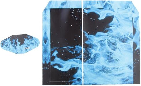 ملصق CALANDIS™ Blue Flame Fire Skin لمجموعة ملصقات وحدة التحكم لجهاز PlayStation 4 | ملصقات وملصقات للواجهات | ملحقات ألعاب الفيديو in Kuwait