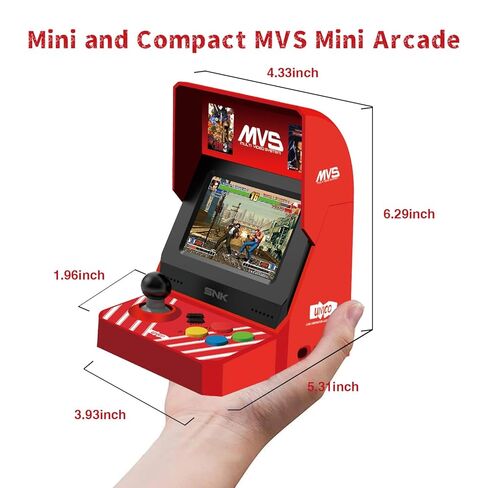 مجموعة ألعاب UNICO MVS Mini Arcade واثنين من لوحات الألعاب، و45 لعبة SNK كلاسيكية محملة مسبقًا: The King of The Fighters/Metal SLUG والمزيد in Kuwait