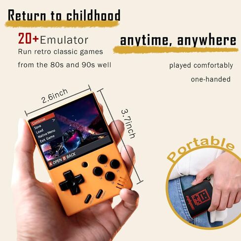 وحدة تحكم ألعاب Miyoo Miyoo Mini V4 Retro، وحدة تحكم ألعاب محمولة باليد مع حقيبة تخزين وشاشة 2.8 بوصة HD وبطارية 2001 مللي أمبير في الساعة in Kuwait