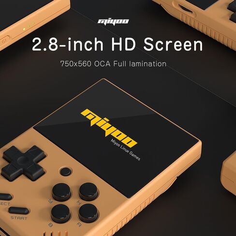 وحدة تحكم ألعاب Miyoo Miyoo Mini V4 Retro، وحدة تحكم ألعاب محمولة باليد مع حقيبة تخزين وشاشة 2.8 بوصة HD وبطارية 2001 مللي أمبير في الساعة in Kuwait