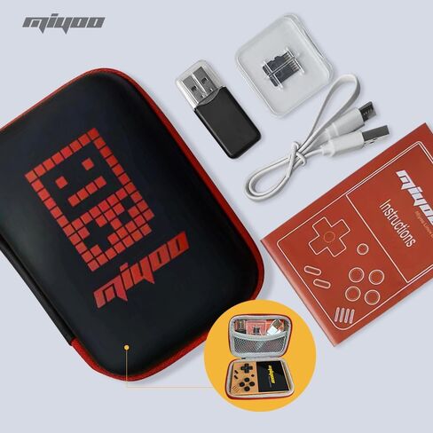 وحدة تحكم ألعاب Miyoo Miyoo Mini V4 Retro، وحدة تحكم ألعاب محمولة باليد مع حقيبة تخزين وشاشة 2.8 بوصة HD وبطارية 2001 مللي أمبير في الساعة in Kuwait