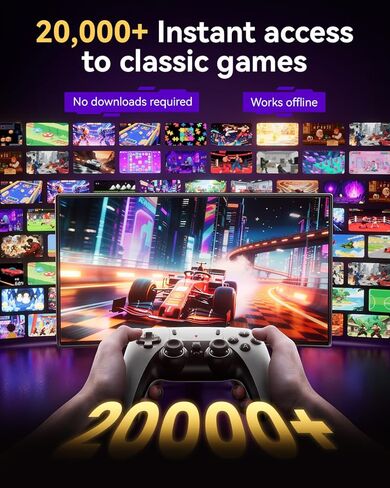 2026 Upgraded Retro Gaming Console, Retro Game Stick, 4K HD HDMI TV Game Stick, Built-in Classic Video Games, Plug & Play Game Console for TV 2 Wireless Controllers in Kuwait