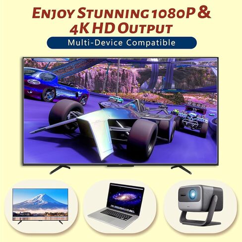 وحدة تحكم ألعاب HRYYDS 2026 Retro بدقة 4K HDMI مع أكثر من 40,000 لعبة فيديو كلاسيكية مدمجة - عصا ألعاب التوصيل والتشغيل للتلفزيون مع وحدتي تحكم لاسلكيتين | 23 محاكي يدعم 64 جيجابايت in Kuwait
