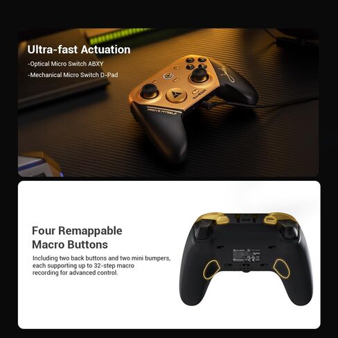 وحدة تحكم الألعاب اللاسلكية GameSir G7 Pro 8K للكمبيوتر الشخصي، معدل الاقتراع 8000 هرتز، عصا التحكم من الجيل الثاني TMR، لوحة ألعاب ذات زمن استجابة منخفض للغاية مع مشغلات تأثير القاعة، وحدة تحكم احترافية للألعاب التنافسية - إصدار Champion in Kuwait