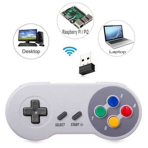 KIWITATA Wireless Controller for SNES Original Console, 2.4GHz Wireless Remote Gamepad for SNES Entertainment System Console&Windows PC(7/8/10/11)& Raspberry Pi in Kuwait