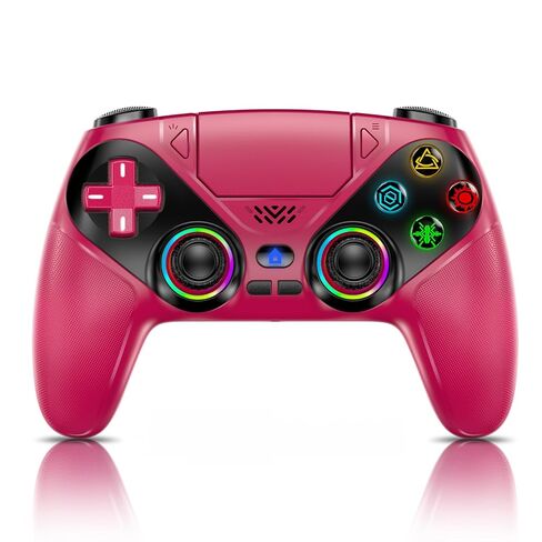 Nonbliep LED for PS5 Controller, for PS5 Slim/Pro/PC, Wireless Controller with 9 Colors RGB Light/Dual Vibration/Turbo/3.5mm Audio Jack/Speaker/Programmable for Playstation 5 Controller in Kuwait