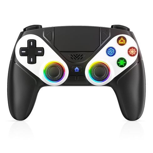 Nonbliep LED for PS5 Controller, for PS5 Slim/Pro/PC, Wireless Controller with 9 Colors RGB Light/Dual Vibration/Turbo/3.5mm Audio Jack/Speaker/Programmable for Playstation 5 Controller in Kuwait