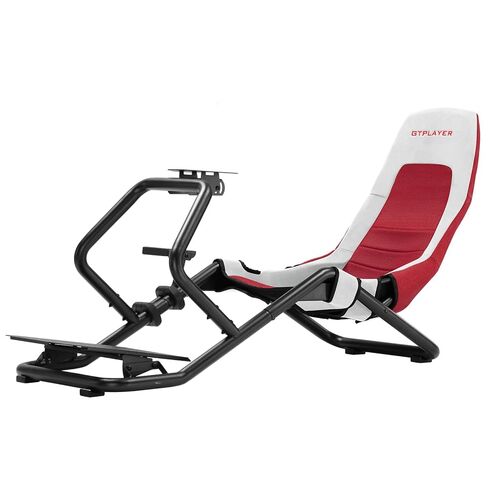 GTPLAYER Sim Racing Cockpit قابل للتعديل لقمرة قيادة محاكاة السباقات عالية الأداء، متوافقة مع جميع عجلات القيادة والدواسات الموجودة في السوق، تدعم أجهزة الكمبيوتر ووحدة التحكم، أسود in Kuwait