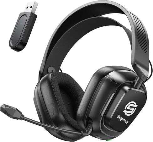 Wireless Gaming Headset for PC, PS5, PS4, Switch & Mac, 2.4GHz Ultra-Low Latency & Bluetooth Gaming Headphones with Noise Canceling Mic, 3D Stereo Lossless Audio for Nintendo 64 Accessories in Saudi Arabia