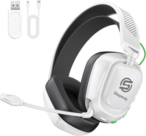 Wireless Gaming Headset for PC, PS5, PS4, Switch & Mac, 2.4GHz Ultra-Low Latency & Bluetooth Gaming Headphones with Noise Canceling Mic, 3D Stereo Lossless Audio for Nintendo 64 Accessories in Saudi Arabia