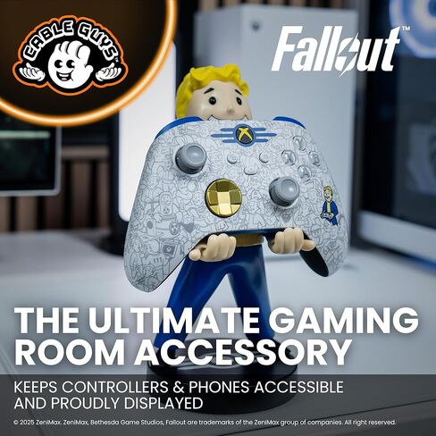 حامل وحدة التحكم Cableguys Fallout Vault Boy وحامل الهاتف - ملحقات إعداد الألعاب للمكتب وغرفة الألعاب، حامل وحدة التحكم المتوافق مع أجهزة Xbox وPlayStation ومعظم وحدات التحكم في الألعاب القياسية in Kuwait